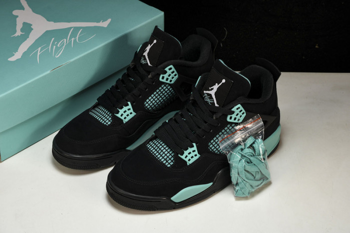 air jordan 4 black tiff any green bq7669-132