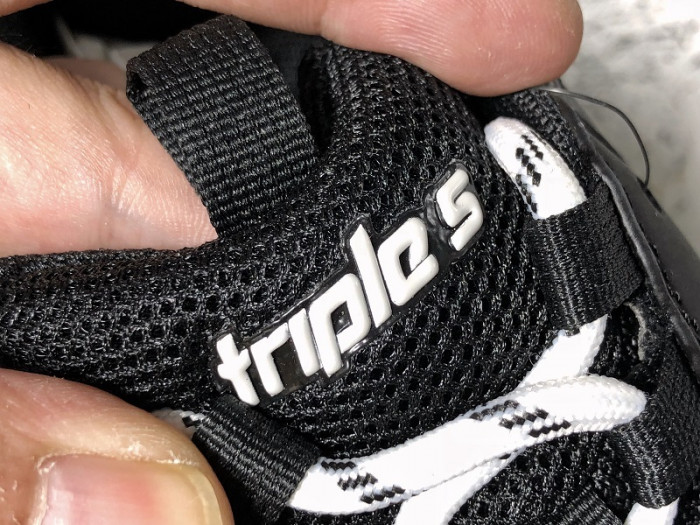 bl triple s trainers clear sole blue adn red 541624 w09o1 3861