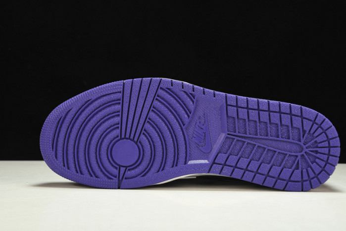 jordan 1 low court purple white - 553558-500