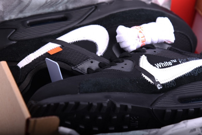 of nike air max 90 black cone white aa7293-001
