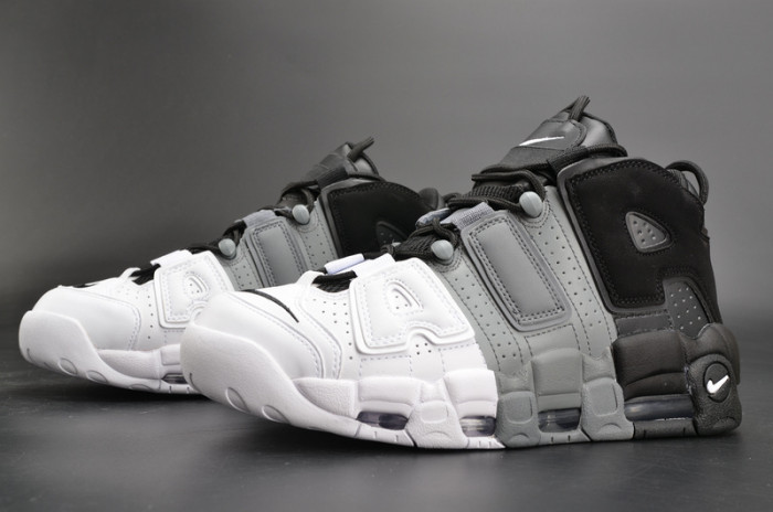 nike air more uptempo “tri-color” black-grey-white mens 921948-002